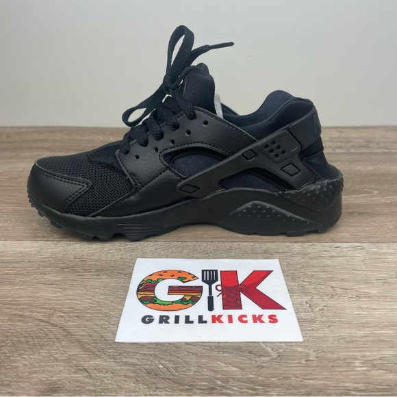 Nike Huarache Run GS Big Kids 654275-016 Black Running Shoes Youth Sizes - Picture 5 of 5